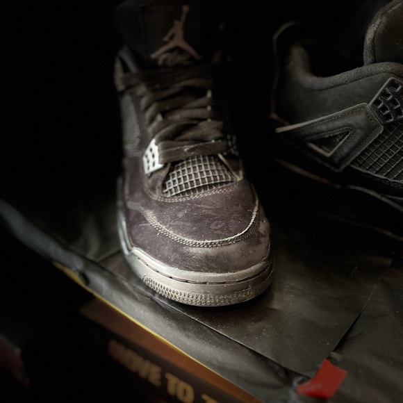 Jordan 4 black cats size 10 - Picture 7 of 11